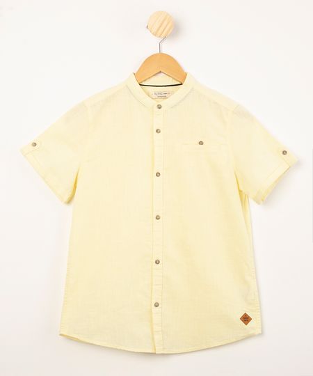 camisa-infantil-manga-curta-gola-padre-amarelo-claro-1003560-Amarelo_Claro_1 camisa-infantil-manga-curta-gola-padre-amarelo-claro-1003560-Amarelo_Claro_1