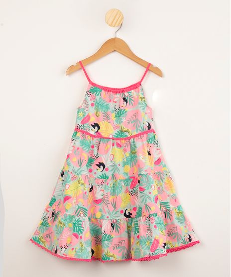 vestido-infantil-de-algodao-estampado-tropical-com-recorte-e-renda-alca-fina-verde-claro-1001784-Verde_Claro_1