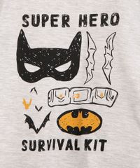 Conjunto-Infantil-de-Camiseta-Manga-Curta-Batman---Bermuda-cinza-claro-9975709-Cinza_Claro_2
