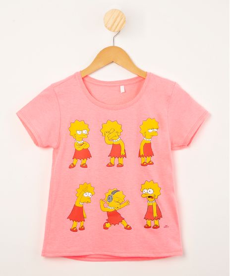blusa-juvenil-lisa-simpson-manga-curta-rosa-neon-1010432-Rosa_Neon_1