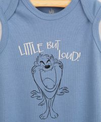 body-infantil-de-algodao--little-but-loud--taz-lonney-tunes-sem-manga-azul-medio-9986035-Azul_Medio_2