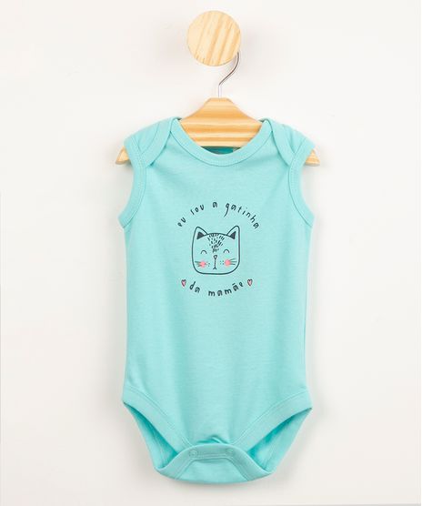body-infantil-de-algodao--eu-sou-a-gatinha-da-mamae--sem-manga-verde-9998375-Verde_1