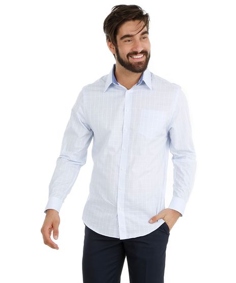Camisa-Social-com-Estampa-Quadriculada-Azul-Claro-7968013-Azul_Claro_1