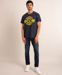 Camiseta-Masculina--Los-Angeles--Manga-Curta-Gola-Careca-Azul-Marinho-9969729-Azul_Marinho_3