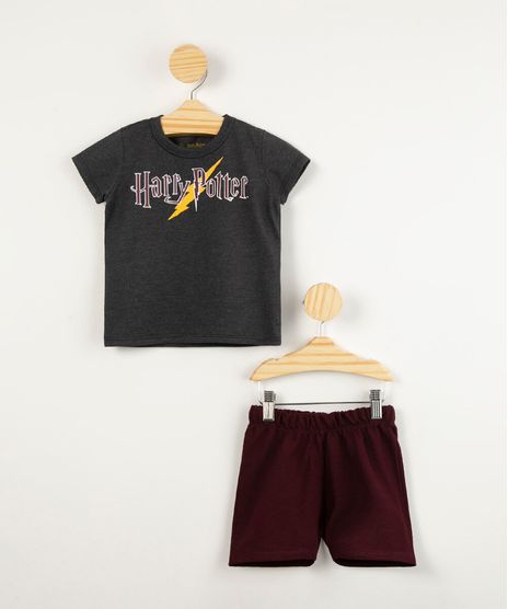 conjunto-infantil-de-camiseta-harry-potter-manga-curta---bermuda-cinza-mescla-escuro-1009443-Cinza_Mescla_Escuro_1
