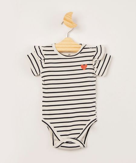 body-infantil-listrado-manga-curta-com-babados-decote-redondo-coracao-off-white-1007584-Off_White_1 body-infantil-listrado-manga-curta-com-babados-decote-redondo-coracao-off-white-1007584-Off_White_1