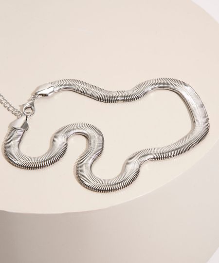 colar-de-corrente-achatada-prateado-9980633-Prateado_1 colar-de-corrente-achatada-prateado-9980633-Prateado_1