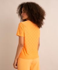 Blusa-Feminina-em-Laise-Manga-Curta-laranja-9948086-Laranja_2