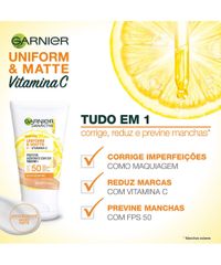 Protetor-Hidratante-Facial-Garnier-Uniform---Matte-Vitamina-C-FPS-50-Cor-Media-40g-Unico-1009806-Unico_3