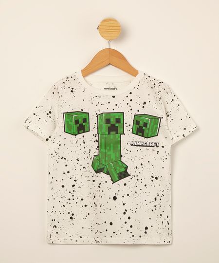 camiseta-infantil-de-algodao-estampada-respingos-minecraft-manga-curta-off-white-1009692-Off_White_1 camiseta-infantil-de-algodao-estampada-respingos-minecraft-manga-curta-off-white-1009692-Off_White_1