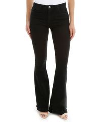 Calca-Jeans-Flare-com-bandagem-Lolitta-Preta-8038145-Preto_2