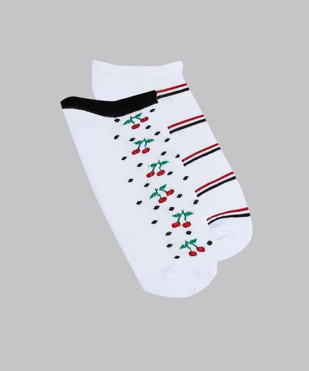Kit-de-2-Meias-Femininas-Cano-Baixo-Estampadas-Branca-9298563-Branco_1 Kit-de-2-Meias-Femininas-Cano-Baixo-Estampadas-Branca-9298563-Branco_1