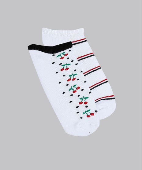 Kit-de-2-Meias-Femininas-Cano-Baixo-Estampadas-Branca-9298563-Branco_1