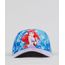 Bone-Infantil-Aba-Curva-Estampado-Pequena-Sereia-Ariel-Azul-9284895-Azul_1