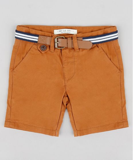 Bermuda-Color-Infantil-Slim-com-Cinto--Caramelo-8710132-Caramelo_1