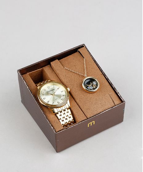 Kit-de-Relogio-Analogico-Champion-Feminino---Colar---53649LPMVDE1KA-Dourado-9339953-Dourado_1