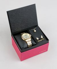 Kit-de-Relogio-Analogico-Lince-Feminino---Brinco-de-Perola---Colar---LRGJ060L-KU30C2KX-Dourado-9202121-Dourado_1