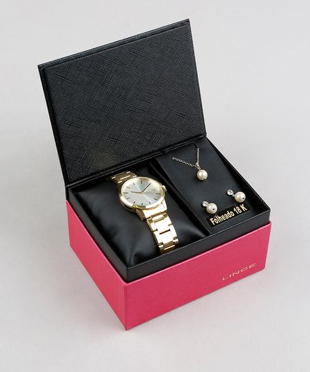 Kit-de-Relogio-Analogico-Lince-Feminino---Brinco-de-Perola---Colar---LRGJ060L-KU30C2KX-Dourado-9338151-Dourado_1 Kit-de-Relogio-Analogico-Lince-Feminino---Brinco-de-Perola---Colar---LRGJ060L-KU30C2KX-Dourado-9338151-Dourado_1