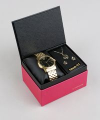 Kit-de-Relogio-Analogico-Lince-Feminino---Brinco---Colar---LRG4555L-KV03P2KX-Dourado-9338196-Dourado_1