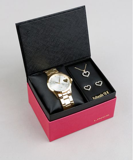 Kit-de-Relogio-Analogico-Lince-Feminino---Brinco---Colar---LRGJ073L-KD13S1KX-Dourado-9338308-Dourado_1