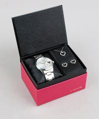 Kit-de-Relogio-Analogico-Lince-Feminino---Brinco---Colar---LRMJ073L-KD27S1SX-Prateado-9338311-Prateado_1