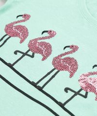 Blusa-Infantil-Flamingo-com-Paetes-Manga-Curta-Decote-Redondo-Verde-9245411-Verde_3