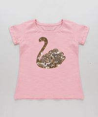 Blusa-Infantil-Flamingo-com-Paetes-Dupla-Face-Manga-Curta-Decote-Redondo-Rosa-9306927-Rosa_1