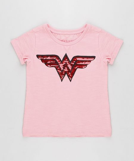Blusa-Infantil-Mulher-Maravilha-com-Paetes-Dupla-Face-Manga-Curta-Decote-Redondo-Rosa-9268825-Rosa_1 Blusa-Infantil-Mulher-Maravilha-com-Paetes-Dupla-Face-Manga-Curta-Decote-Redondo-Rosa-9268825-Rosa_1