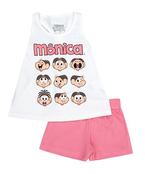 Conjunto-Blusa---Short-com-Estampa-Monica-Menina-Off-White-8146520-Off_White_1