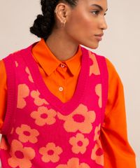 Colete-de-Trico-Estampado-Floral-Decote-V-Pink-9995283-Pink_4
