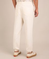 calca-jogger-com-cordao-e-bolso-off-white-1014524-Off_White_2 calca-jogger-com-cordao-e-bolso-off-white-1014524-Off_White_2