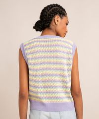 Colete-de-Trico-Listrado-Decote-V-Lilas-1001330-Lilas_2