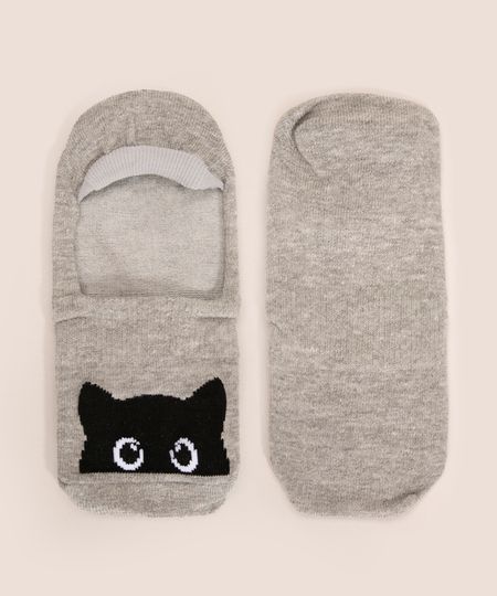 meia-sapatilha-estampa-de-gatinho-cinza-mescla-1004479-Cinza_Mescla_1