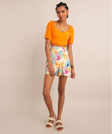 short-alfaiataria-estampado-folhagem-cintura-super-alta-bege-9996190-Bege_1