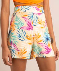 short-alfaiataria-estampado-folhagem-cintura-super-alta-bege-9996190-Bege_2