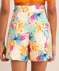 short-alfaiataria-estampado-folhagem-cintura-super-alta-bege-9996190-Bege_3