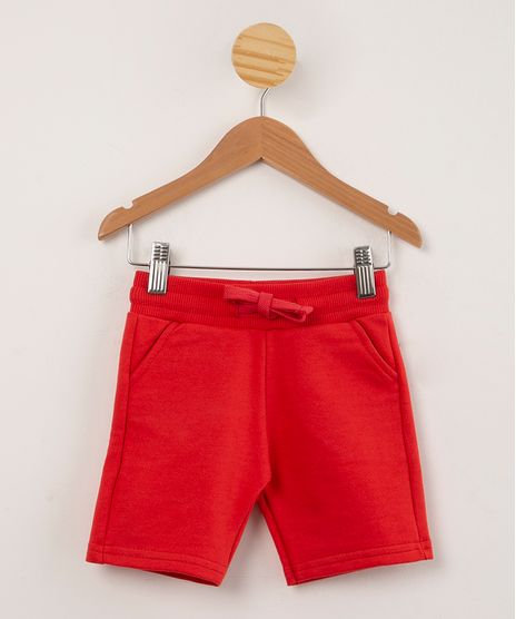 Bermuda-de-Moletom-Infantil-com-Bolsos--vermelho-9961501-Vermelho_1
