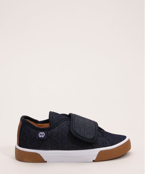 tenis-infantil-casual--jeans-com-velcro-ollie-azul-escuro-1013227-Azul_Escuro_1