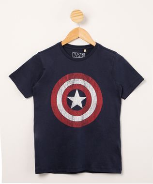 camiseta-juvenil-de-algodao-escudo-capitao-america-manga-curta-azul-marinho-1005892-Azul_Marinho_1
