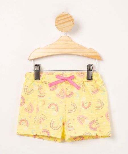 short-infantil-de-flame-estampado-arco-iris-com-recorte-amarelo-1009507-Amarelo_1