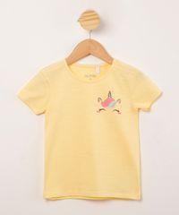 blusa-infantil-de-flame-unicornio-com-glitter-manga-curta-amarela-1009627-Amarelo_1
