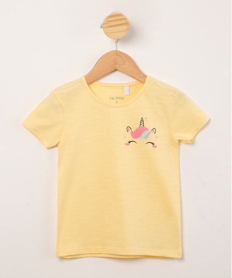 blusa-infantil-de-flame-unicornio-com-glitter-manga-curta-amarela-1009627-Amarelo_1