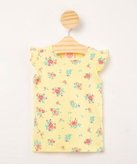regata-infantil-de-algodao-estampada-floral-com-babados-amarela-1009886-Amarelo_1