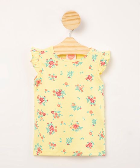 regata-infantil-de-algodao-estampada-floral-com-babados-amarela-1009886-Amarelo_1