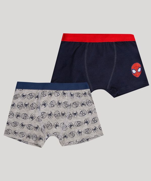 kit de 2 cuecas boxer infantis homem aranha multicor 8