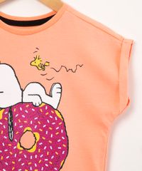 blusa-infantil-de-algodao-snoopy-e-donut-com-glitter-manga-curta-coral-1010297-Coral_4