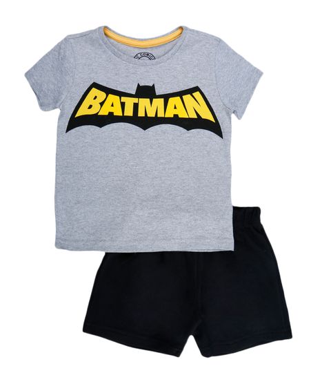 Conjunto-de-Camiseta---Bermuda-Batman-Menino-Cinza-Mescla-8152096-Cinza_Mescla_1