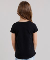 Blusa-Infantil-com-Paetes-Dupla-Face--Hoje-Eu-Sou---Manga-Curta-Decote-Redondo-em-Algodao---Sustentavel-Preta-9131095-Preto_4