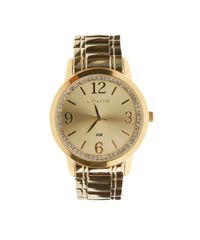 Kit-de-Relogio---Par-de-Brincos-e-Pulseira-com-Strass-Lince-Feminino-Analogico-LRG4251L----Dourado-8165588-Dourado_1