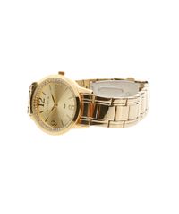 Kit-de-Relogio---Par-de-Brincos-e-Pulseira-com-Strass-Lince-Feminino-Analogico-LRG4251L----Dourado-8165588-Dourado_2